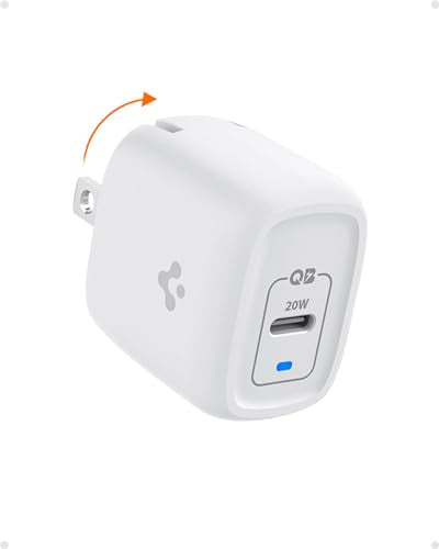 SPIGEN USB C CHARGER BLOCK GAN FAST 20W USB-C POWER ADAPTER TYPE C - WHITE - Like New
