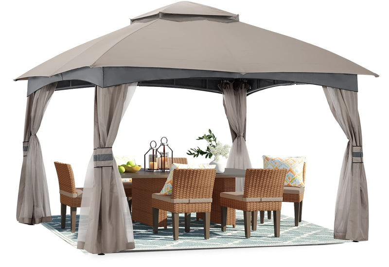 ABCCANOPY 8X8 OUTDOOR GAZEBO GHG-0909 - GRAY - Like New