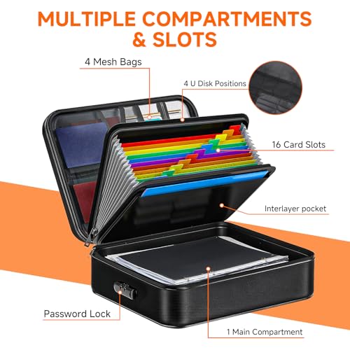 DOXLMP FIREPROOF FILE ORGANIZER BAG - BLACK - Like New