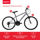 HUFFY 24" ROCK CREEK MOUNTAIN BIKE, FITS RIDERS 4'8" - 5'8", GRAY - Like New