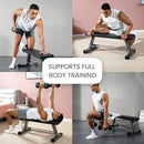 FF FINER FORM ESSENTIAL FLAT WEIGHT BENCH – HEAVY DUTY – Compact - Gray/Black - Brand New