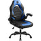 BESTGLORY GAMING CHAIR LEATHER HIGH-BACK OFFICE DESK GAMER COMPUTER CHAIR - BLUE - Like New