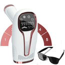 LIGGHIG LASER HAIR REMOVAL PERMANENT ICE COOLING HAIR REMOVAL - WHITE/PINK - Like New