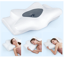 Emircey Adjustable Neck Cervical Memory Foam Pillows GREY QUEEN EDK010BQ - Like New