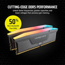 CORSAIR VENGEANCE RGB RS DDR5 32GB (2 X 16GB) UP TO 5600MHZ - GRAY - Like New