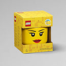 LEGO Girl Storage Head, Yellow - Brand New