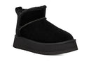 KOOLABURRA BY UGG WOMEN'S KOOLA ULTRA MINI PLATFORM ANKLE BOOT - SIZE 12 - BLACK - Like New