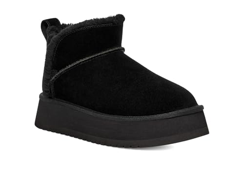 1158590 KOOLABURRA BY UGG WOMEN KOOLA ULTRA MINI BOOT BLACK SIZE 8 - Like New