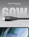 ANKER POWERLINE+ II USB C CABLE USB C TO USB C 6FT 60W - BLACK - Like New