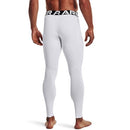 1366075 UNDER ARMOUR MEN'S COLDGEAR LEGGINGS WHITE SIZE L - Brand New