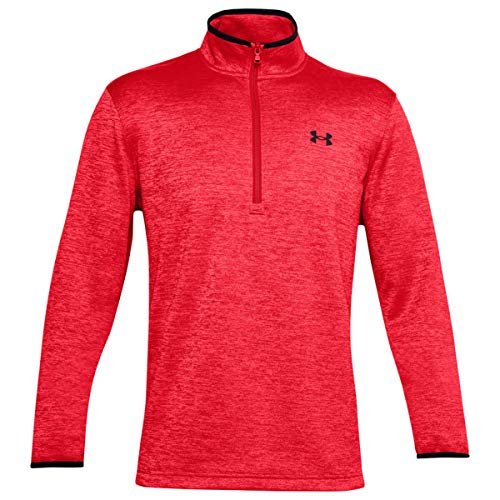 UNDER ARMOUR FLEECE 1/2 ZIP - LOOSE FIT - SIZE: MEN S - RED - Brand New