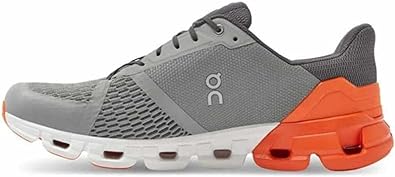 21.99628 ON RUNNING MENS CLOUDFLYER GRAY/ORANGE SIZE 12 - Like New