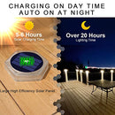 YILAIE SOLAR DECK LIGHTS OUTDOOR (4 PACK) - WARM WHITE - Like New