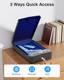 MOLICAR GUN SAFE HANDGUN SMALL BIOMETRIC PISTOL SAFE FINGERPRINT - BLACK - Like New