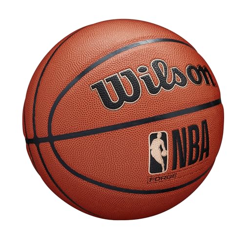 WILSON NBA FORGE INDOOR/OUTDOOR BASKETBALLS SIZE 7 (29.5") BROWN - Like New