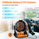 DR.PREPARE PORTABLE CAMPING FAN RECHARGEABLE BATTERY OPERATED PERSONAL FAN - Like New