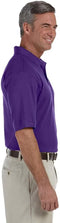 M200 Harriton Ringspun Cotton Pique Short Sleeve Polo M200 Team Purple L Like New