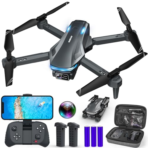 Loiley Drone Camera Adults 1080P FPV Kids Selfie 2 Batteries S29 - Dark Grey Like New