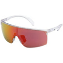 ADIDAS SPORT SUNGLASSES - CRYSTAL FRAME, SMOKE ORANGE MIRROR LENSE, 137-135*3 - Like New