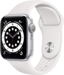 For Parts: APPLE WATCH SERIES 6 (GPS) 40MM SILVER ALUMINUM MG283LL/A CRACKED SCREEN