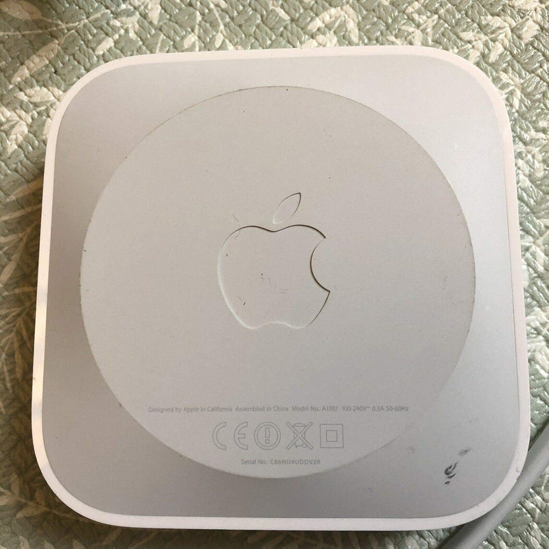 APPLE AIRPORT EXPRESS A1392 MC414LL/A 802.11N 600 MBPS 1-PORT 10/100FOR APPLE - Like New