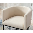 GUYOU 24” MODERN LINEN COUNTER BARSTOOL - BEIGE - Like New