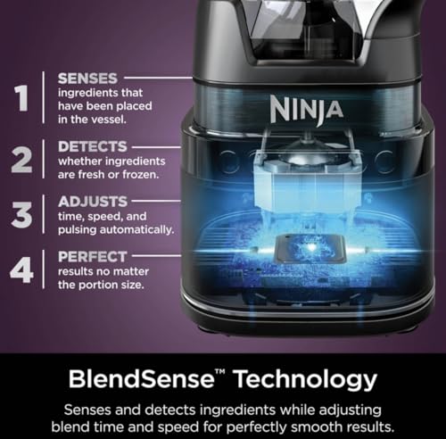 NINJA DETECT KITCHEN SYSTEM POWER BLENDER + PROCESSOR PRO TB401 - BLACK - Like New