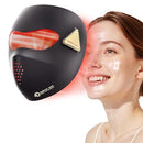SOBETUAR 4D LED FACE MASK LIGHT THERAPY, 4 MODES PORTABLE LIGHT RED - BLACK - Like New