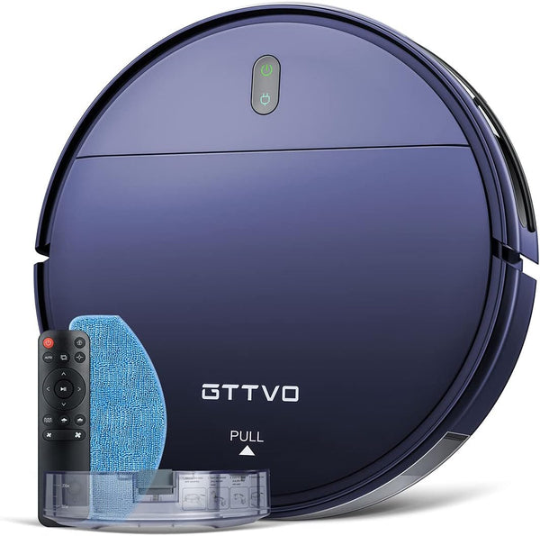 GTTVO 2 in 1 Mopping Robot Vacuum Cleaner with Quiet Multiple Cleaning Mode BLUE - Like New