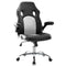 SMUG GAMING CHAIR ERGONOMIC OFFICE CHAIR PU LEATHER DESK CHAIR - WHITE/BLACK - Like New