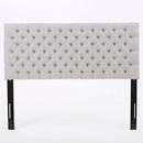 CHRISTOPHER KNIGHT HOME JEZEBEL FABRIC HEADBOARD QUEEN/FULL 55444.00LGRY - GREY - Like New