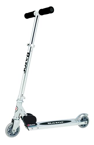 RAZOR A KICK SCOOTER FOR KIDS LIGHTWEIGHT FOLDABLE ALUMINUM FRAME - CLEAR/BLACK - Like New