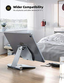 LAMICALL ALUMINUM METAL ADJUSTABLE CELL PHONE STAND DESK - SILVER - Like New