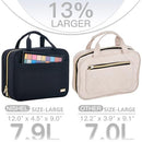 NISHEL TRAVEL TOILETRY BAG WOMEN PORTABLE HANGING ORGANIZER NS06A0102 - BLACK - Like New