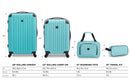 Travelers Club Midtown Hardside 4-Piece Luggage Travel Set, Emerald - Like New