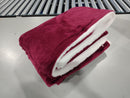 VEOHAUT 50" X 60" ELECTRIC HEATED DOUBLE-LAYERED FLEECE THROW BLANKET - RED - Like New