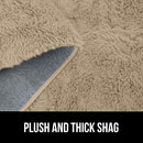 GORILLA GRIP Soft Faux Fur Area Rug, 4x6 FT, B07MVHHSXJ - Taupe - Brand New