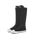 ANUFER MOMUK WOMEN'S KNEE HIGH BOOTS - SIZE: WOMEN 9 - BLACK/WHITE - Like New