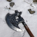 LOOYAR Viking Dragon Shield Axe Weapon Toy Berserker Hunter - Black - Brand New