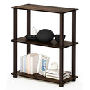 Furinno Turn-S-Tube Storage Shelves 3-Tier Book Shelf Corner Shelf - Walnut - Brand New
