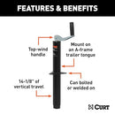 CURT 28250 A-Frame Trailer Jack, 5,000 lb Support, 14" Travel - Brand New
