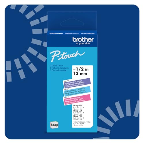 Brother P-touch Btag Label Tape BTAG3M02 0.47 in by 13.1 ft 3-Pack - Brand New