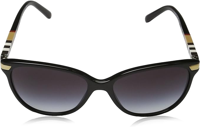BURBERRY 4216 SUNGLASSES 30018G - FRAME BLACK/GOLD/WHITE/TAN/RED - Like New