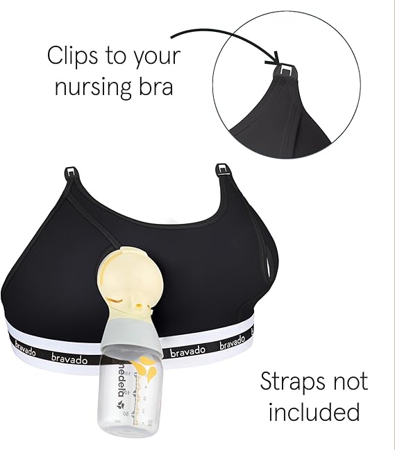 BRAVADO DESIGNS BASICS BY BRAVADO HANDS FREE PUMPING BRA - SMALL - BLACK - Brand New