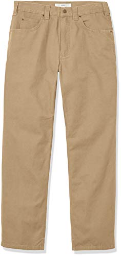 AMAZON ESSENTIALS MEN'S CARPENTER PANTS TOOL POCKETS 36W X 31L KHAKI BROWN - Brand New