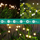 FOAMICHI Solar Garden Lights, 4 Pack Firefly Garden Lights Solar Outdoor - Like New