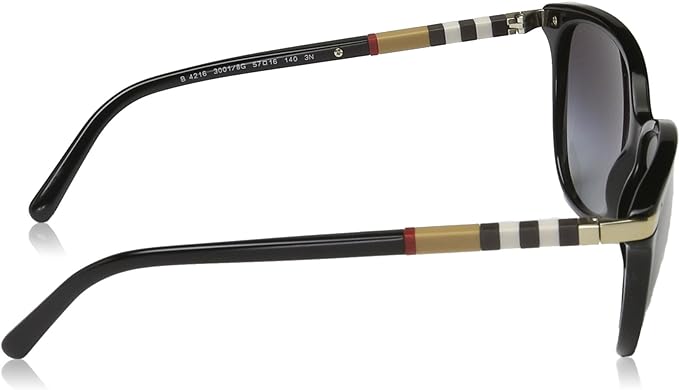 BURBERRY 4216 SUNGLASSES 30018G - FRAME BLACK/GOLD/WHITE/TAN/RED - Like New