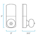 MILOCKS DKK-02SN INDOOR ELECTRONIC TOUCHPAD KEYLESS ENTRY DOOR LOCK - NICKEL - Like New