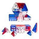 TYTAN Tiles Magnetic Toy Tiles 60 Pieces Red White Blue Stem Certified - NEW - Brand New