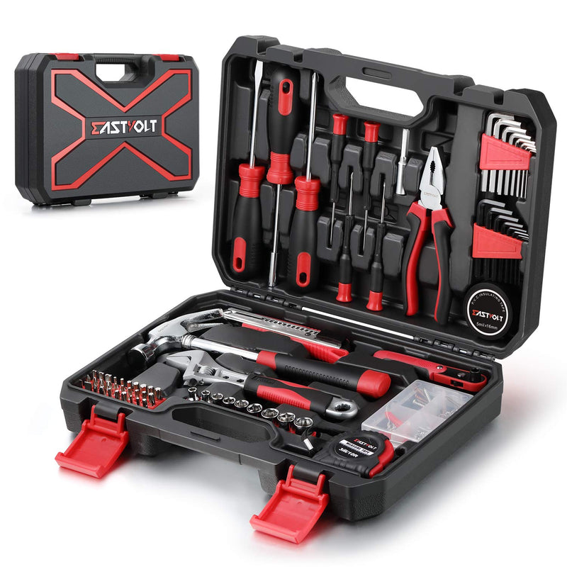 EASTVOLT 128-PIECE HOME REPAIR TOOL SET, TOOL SETS FOR HOMEOWNERS, ASK01 - Like New